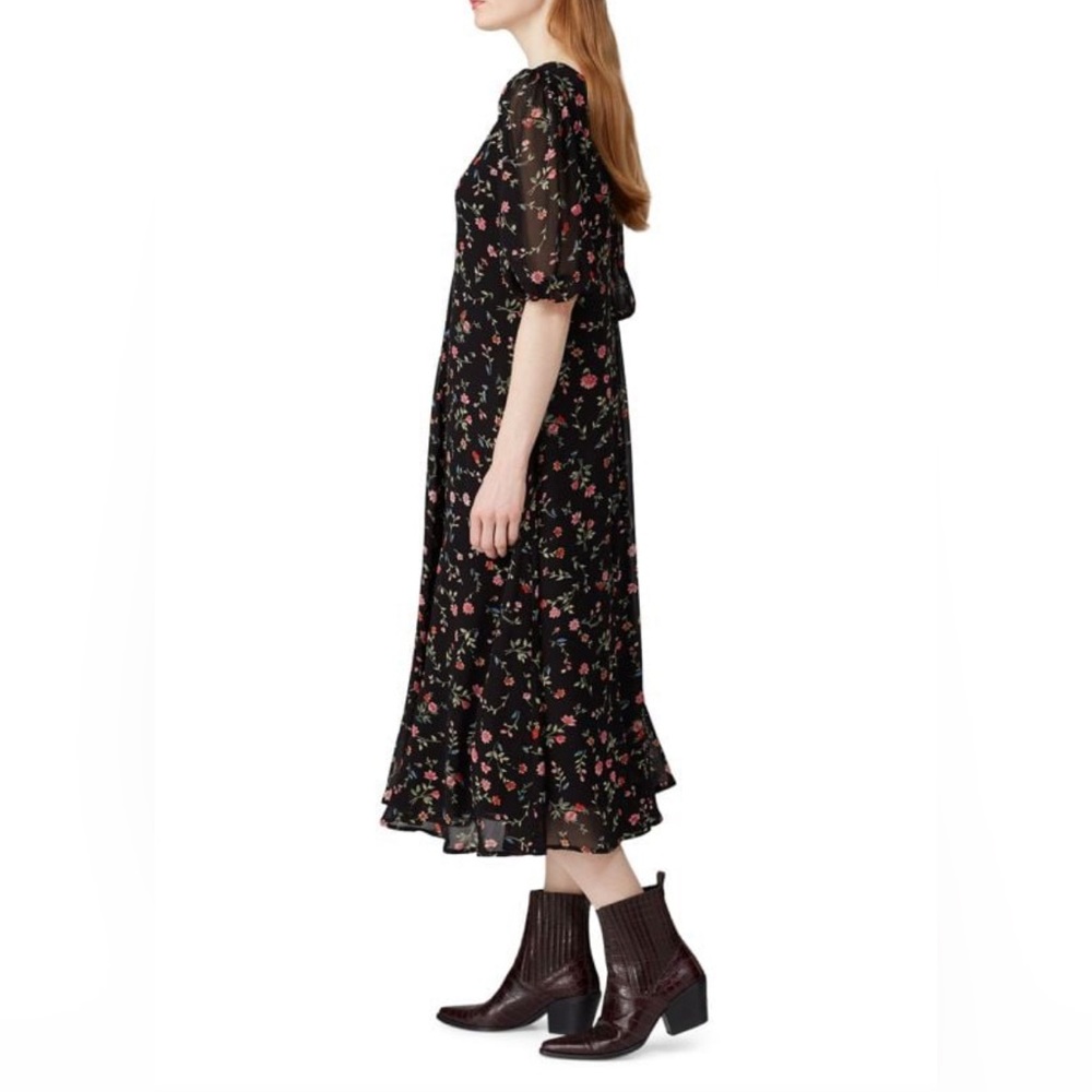 GANNI Floral Midi A Line Dress
